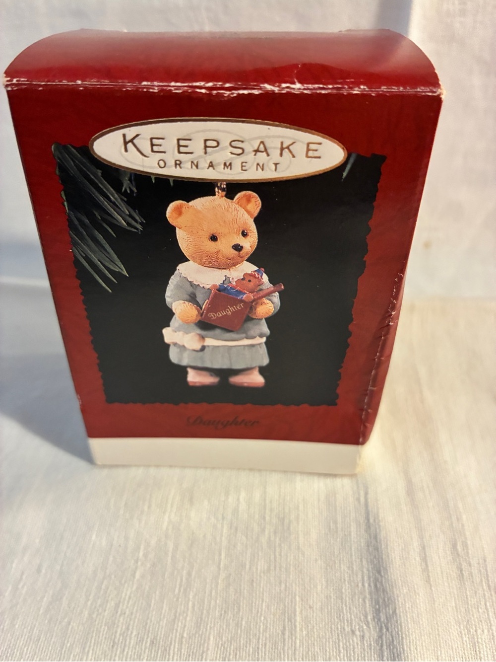 Hallmark Keepsake Ornament Daughter Design Bear 1996 Vintage